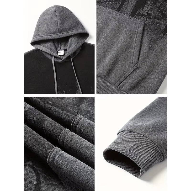 Faith Printed Hoodie for Men High Quality Hooded Long Sleeve Sweatshirts Fall Winter Daily Casual Sport Pullover 2025 Athleisure